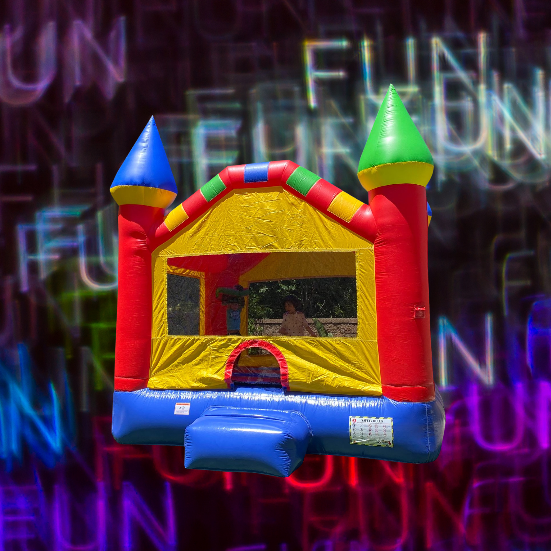 Primary Colored Bounce House