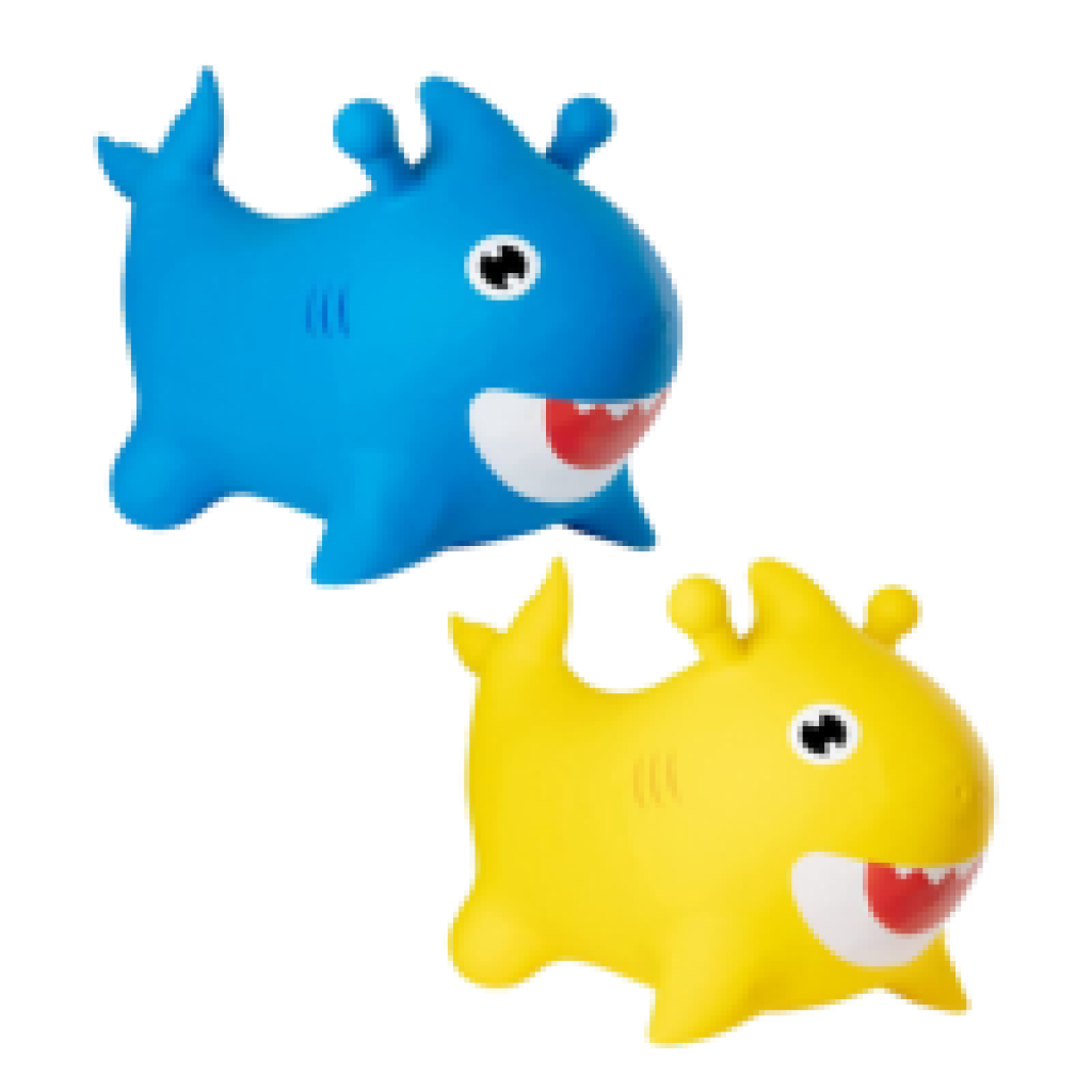 Blue and Yellow Shark Bouncy Animals